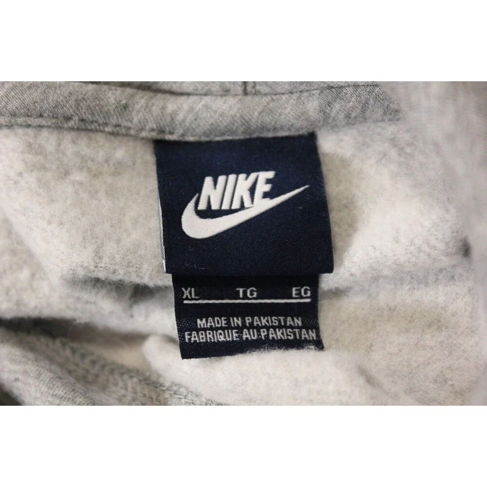 Nike Hoodie Womens XL Short Sleeve Funnel Neck Heather Gray Pullover - Picture 7 of 9